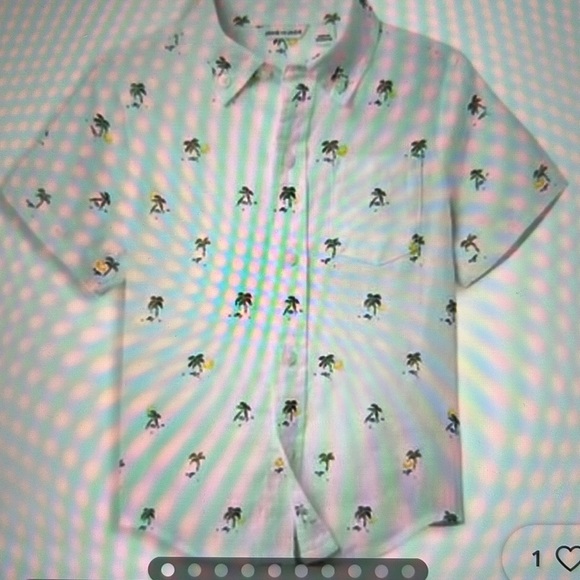 Janie & Jack Linen Palm Tree Shirt, 6 - Picture 8 of 8